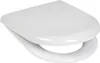 A white toilet seat is shown from a slightly elevated side angle against a white background. Podgląd zdjęcia produktu