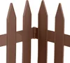 A close-up of a brown plastic garden fence. Náhľad obrázku produktu