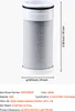 A product shot of a water filter cartridge with dimensions and specifications overlaid. Anteprima dell’immagine prodotto