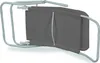 A folded gray garden lounger chair. Produktbild-Vorschau