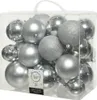 Bruchsichere Christbaumkugeln, 26er Set, silber, 10-6 cm Produktbild-Vorschau 2