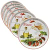 6er Set Pizzateller Napoli Red Ø 33,8 cm Servier-Platte Produktbild-Vorschau 1