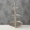 Boltze Etagere Flaire Dekoration Aluminium 26 x 26 x 48 cm Produktbild-Vorschau 3