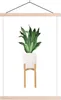 MuchoWow® Textilposter Pflanzen - Blumentopf - Weiß 40x60 Produktbild-Vorschau 1