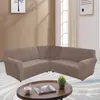 Topchances Velvet Sofa Cover L Shape 5 Seater Corner Sofa Náhled obrázku produktu 1