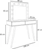 Schminktisch SIENNA LOFT mit Schubladen Produktbild-Vorschau 3