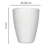 3 x  Orchideentopf aus Keramik Ø 13,5 cm x 17 cm hoch - Produktbild-Vorschau 4