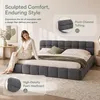 INONEFT Bubble Bett 140x190, bekleed bed met lattenbodem, Productafbeelding-voorbeeld 4