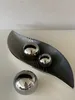 Gilde Schale, "Bridgetown", gestreift, Keramik, grau, Produktbild-Vorschau 5
