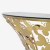 Wandkonsole "Schmetterlinge" in Gold – Halbrunde Konsole Produktbild-Vorschau 12