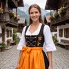 Dirndlbluse dirndel bluse Trachtenbluse Weiß Trachtenmode, Produktbild-Vorschau 8