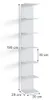 Étagère Vicco Paolo Blanc 30x190cm, Model 35084 Voir les images du produit 2