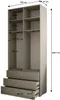 MEBLE KRYSPOL Inova 1 Möbelset Garderobe, 236,7x200x47cm - Produktbild-Vorschau 6