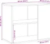 vidaXL Mobile laterale effetto legno antico 60x30x50 cm Anteprima dell’immagine prodotto 8