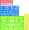 Buchstabenschablonen Set, 4-teilig, Kunststoff, Produktbild-Vorschau 1