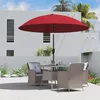 Outsunny Parasol de jardin Parasol droit inclinable rond Voir les images du produit 9