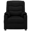 A black recliner chair is shown from the front against a white background. Náhľad obrázku produktu
