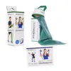 A product box and a rolled-up exercise band with its packaging. Produktbild-Vorschau