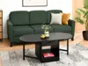 A living room scene with a green sofa, a black coffee table, and a plant. Náhľad obrázku produktu