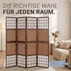 Homestyle4u Paravent Raumteiler 4 teilig Faltbar Blickdicht Produktbild-Vorschau 3
