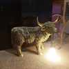 formano Hochlandrind Lampe Stimmungslampe Antik-Goldfarben Produktbild-Vorschau 8