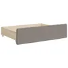 vidaXL Lit de jour extensible avec tiroirs Taupe 90x200 cm Voir les images du produit 11
