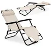 Chaise longue de jardin avec appui-tête, structure pliable, Voir les images du produit 2