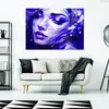 Feeby - Leinwand Bilder - Frau Abstraktion Lila - 45x30 cm Produktbild-Vorschau 2