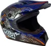 Crosshelm Helm Kinderhelm Motorradhelm Motocross Mejia blau Produktbild-Vorschau 4