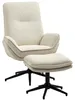 Sillón reclinable HOMCOM con reposapiés. Sillón giratorio Vista previa de la imagen del producto 1