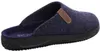 A single blue slipper is shown against a white background. Voir les images du produit