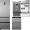 A refrigerator with its door open, showing the interior shelves and drawers. Produktbild-Vorschau