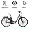 Zündapp Green 3.7 E Bike Damenfahrrad anthrazit Produktbild-Vorschau 3