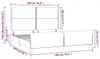 vidaXL Bettgestell ohne Matratze Hellgrau 180x200 cm Stoff Produktbild-Vorschau 6