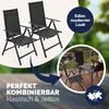 CASARIA® Gartenstühle 2er Set Hochlehner Klappbar 8-Fach Produktbild-Vorschau 6