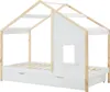 Häuschenbett 90 x 190 cm – Mit Schublade – Kiefer & MDF – Produktbild-Vorschau 6