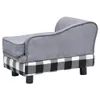 vidaXL Sofa dla psa szara 57x34x36 cm pluszowa Podgląd zdjęcia produktu 6