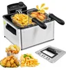 Fritteuse 5L Kaltzonen Edelstahl Sichtfenster Fritöse 3 Produktbild-Vorschau 7