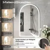 Radelldar LED Badezimmerspiegel Bogenform und 3 Farben Produktbild-Vorschau 5