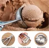 Edelstahl Eis Eisportionierer mit Einfachem Auslöser 5 cm Produktbild-Vorschau 3