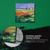 Coloray Uhr auf Leinwand 30x30 cm Wand Uhr Dekoration Produktbild-Vorschau 5