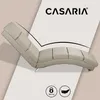 CASARIA® Relaxliege XXL London 186x89x55cm Ergonomisch Produktbild-Vorschau 5