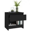 vidaXL Nočné stolíky 2 ks čierne 40x30x39 cm materiál na Náhľad obrázku produktu 4