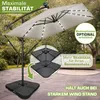 Ombrellone rettangolare in alluminio tillvex® Ø 330 cm con Anteprima dell’immagine prodotto 8