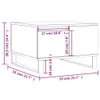 vidaXL Stolik kawowy szary Sonoma 55x55x36,5 cm materiał Podgląd zdjęcia produktu 7