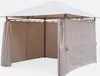 sweeek - Pavillon 3 x 3 m - Laube mit Vorhängen - Beige Produktbild-Vorschau 2