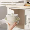 A person is holding a stack of nested bowls in front of an open cabinet. Anteprima dell’immagine prodotto