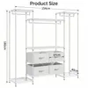 Metalowy wieszak na ubrania o dużej nośności, 150 x 40 x Podgląd zdjęcia produktu 2
