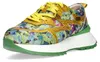 Laura Vita Damen Sneaker Metallic Plateau Floral TELLAO 09, Produktbild-Vorschau 2