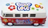 Modellauto T1 Bus Peace and Love 1962 rot / beige Produktbild-Vorschau 9